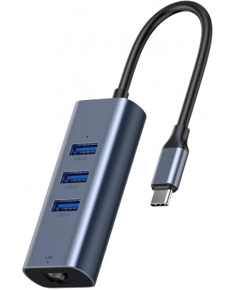 Adaptador Usb-C A LAN Gigabyte  y USB 3.0 Macbook Notebook