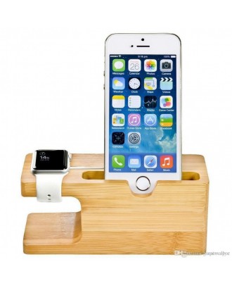 Soporte Para Applewatch y iphone  Bambú