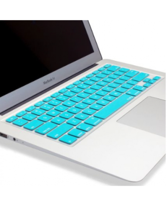 Protector Teclado compatible Macbook Pro Air turquesa Ingles