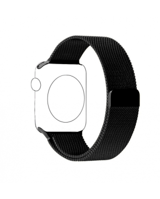 Correa Para Apple Watch Loop Milanese Magnetica Acero 38mm  / 40mm Negro