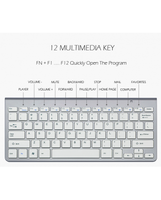 Kit Mouse/Teclado compatible con Mac y Notebook Inalambrico 