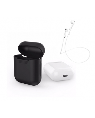 Kit Protector Silicona Airpods Bluetooth Negro