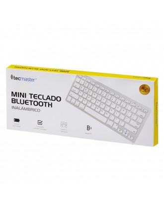 Teclado bluetooth para macbook notebook iMac tablets Tecmaster Silver