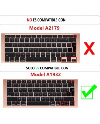 Protector Teclado compatible con Macbook Air A1932 Rosado