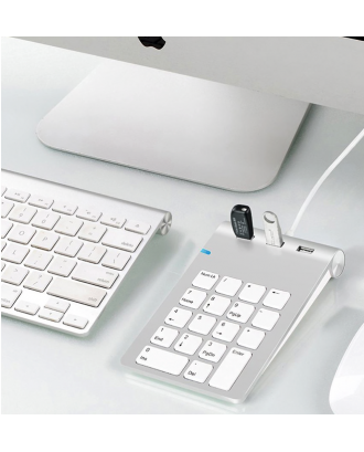 Teclado Numerico Aluminio Hub USB Macbook Notebooks