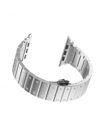 Correa Para Applewatch Acero Premium Hoco B07 42mm / 44mm Silver