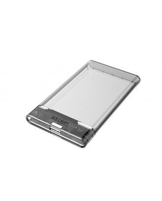 Cofre Disco Duro y SSD Notebook 2.5 USb 3.0 Transparente Unitek