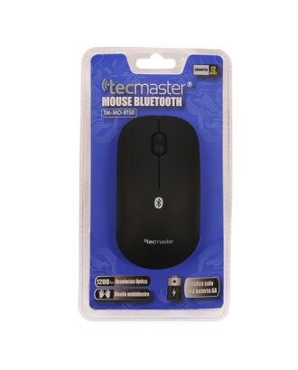 Mouse Bluetooth Tecmaster 1200DPI Notebook Macbook Negro