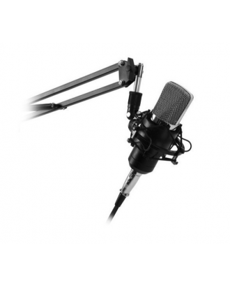 Kit Microfono Streaming Studio Antipode Brazo Ajustable Tarjeta Sonido USB