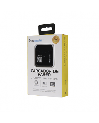 Cargador Celular Doble Usb compatible con iPhone Android TM