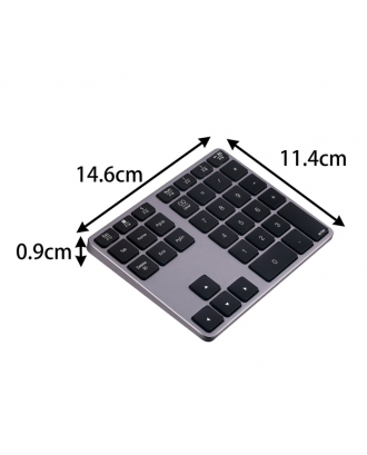 Teclado Numérico Bluetooth compatible con Macbook Notebooks