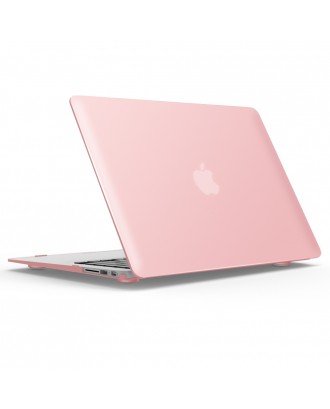 Carcasa + protector compatible con Macbook air 13 a1466 rosa