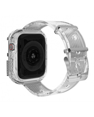 Correa Para Applewatch Silicona Vintage A 38mm / 40mm Transparente