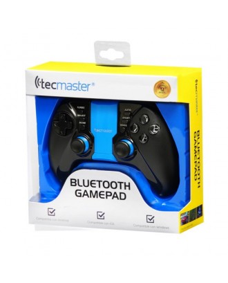 Control Joystick Gamepad Bluetooth Celular Iluminado Android PC Azul
