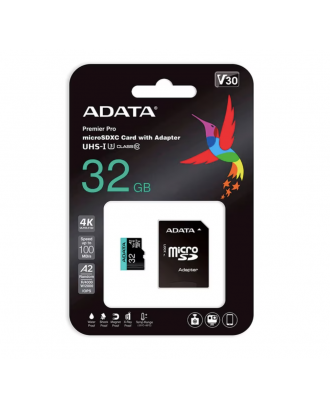 Memoria Micro SD 32GB UHS-I Alta Velocidad 4K Adata Premiere