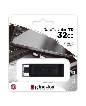 Pendrive USB-C 32Gb Kingston Datatraveler 70 Windows OSX