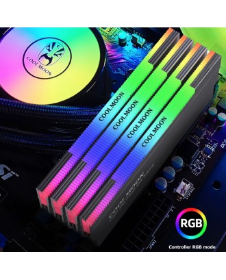 Disipador Memorias Ram LED ARGB 5V 3 Pines Gamer CoolMoon