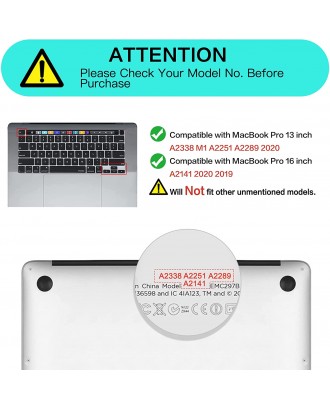 Protector Teclado Para MacBook Pro 13/16 A2338 A2141 Negro