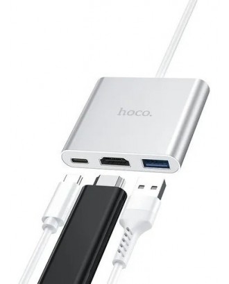 Adaptador Usb-C A HDTV - Usb 3.0 Para Notebook Macbook Hoco
