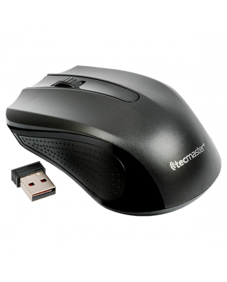 Mouse Inalambrico Negro Para Notebook Macbook Tecmaster