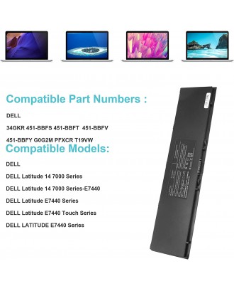 Bateria Para Notebook Dell E7440 E7450 3RNFD Alt
