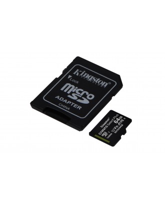 Memoria Micro SD 64GB Kingston Canvas Select Plus 100MB/S