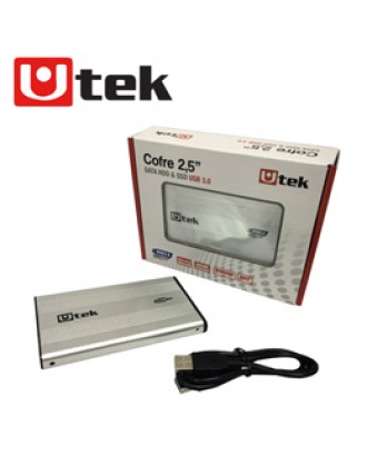 Cofre Extern Disco Duro 2.5 USB 3.0 Aluminio Utek