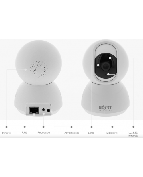 Camara Vigilancia Inteligente 360° Wifi Seguridad Celular - Canela