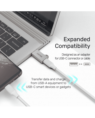 Adaptador USB 3.0 a USB-C Aluminio Unitek A1034NI