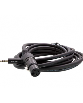 Cable Para Microfono Jack 3,5mm Canon XLR 2,5MT Philco