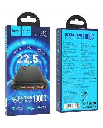 Bateria Ext. Powerbank 10000Mah 22.5W Ultra Delgada Hoco J101