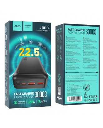 Bateria Ext. Powerbank 30000Mah 22.5W Maxima Capacidad  J101