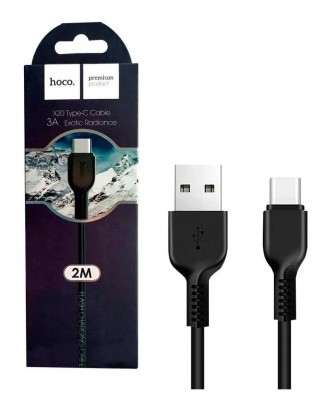 Cable Carga USB Tipo C HOCO X20 1MT Negro