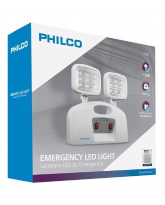 Lampara Emergencia LED con Bateria Recargable Philco AT58