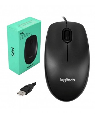 Mouse Logitech Alambrico USB M90 Negro